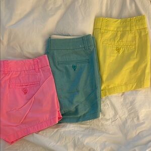 J. Crew factory chino short set bundle.